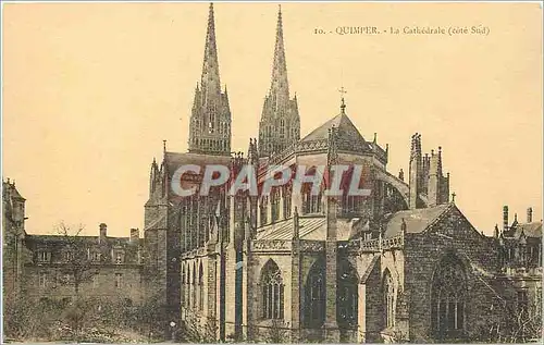 Cartes postales Quimper la Cathedrale Cote Sud