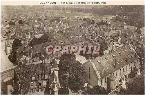 Cartes postales Besancon vue panoramique prise de la Cathedrale