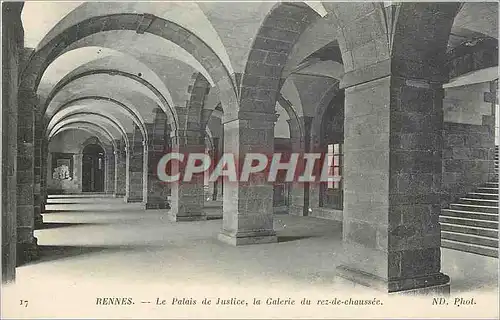 Cartes postales Rennes le Palais de Justice la Galerie du rez de Chaussee