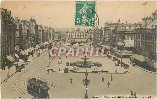 Cartes postales Bordeaux les Allees de Tourny Tramway