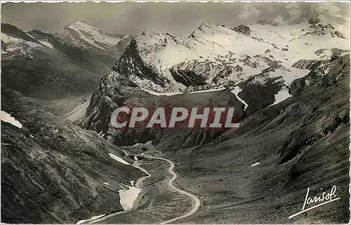 Cartes postales moderne Col de l'Iseran la plus haute route d'Europe en descendant sur la Maurienne le Pont des Neiges O