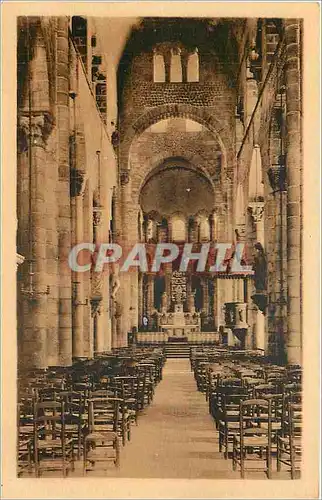 Cartes postales Clermont Ferrand Notre Dame du Port vue interieur