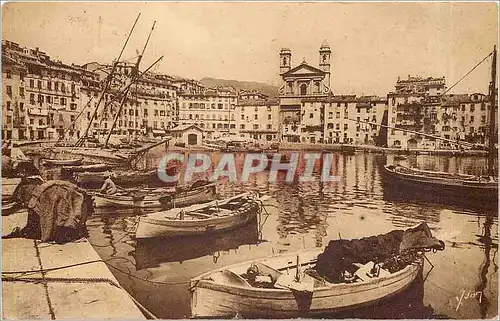 Cartes postales La Corse Ile de Beaute Bastia le Vieux Port vue generale Bateaux