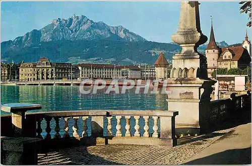 Cartes postales moderne Luzern mit Pilatus