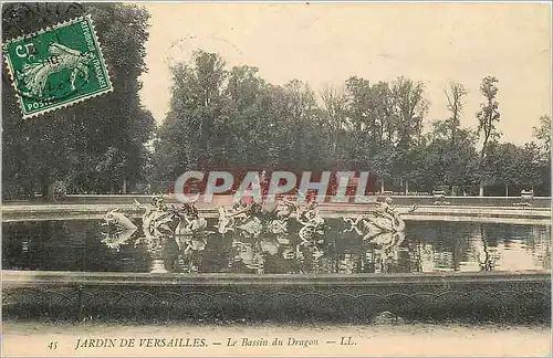 Cartes postales Jardin de Versailles le Bassin du Dragon