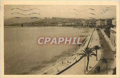 Cartes postales Cote d'Azur Cannes la Croisette et le Mont Chevalier