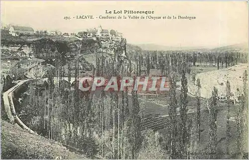 Ansichtskarte AK Le Lot Pittoresque Lacave Confluent de la Vallee de l'Ouysse et de la Dordogne