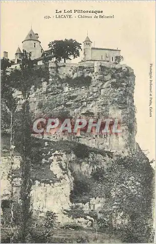 Cartes postales Le Lot Pittoresque Lacave Chateau de Belcastel