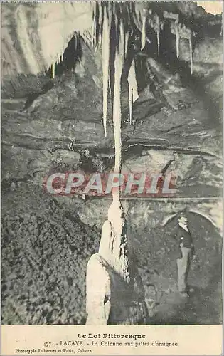 Cartes postales Le Lot Pittoresque Lacave la Colonne aux pattes d'araignee