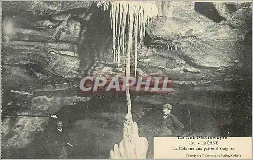 Cartes postales Le Lot Pittoresque Lacave la Colonne aux pattes d'araignee