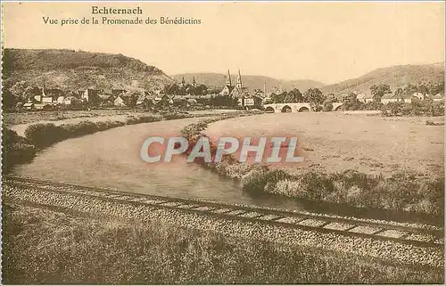 Cartes postales Echternach vue prise de la Promenade des Benedictins