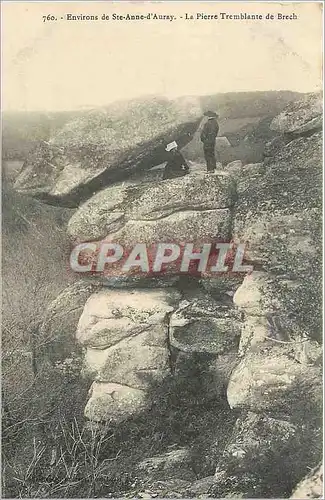 Ansichtskarte AK Environs de Ste Anne d'Auray la Pierre Tremblante de Brech