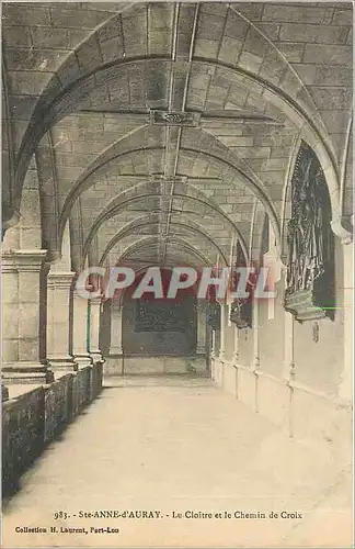Cartes postales Ste Anne d'Auray le Cloitre et le Chemin de Croix
