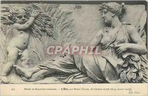 Ansichtskarte AK Musee de Sculpture Comparee l'Ete par Michel Claude dit Clodion 1738 1814 XVIII siecle