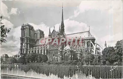 Cartes postales moderne Paris En Flanant Notre Dame et le Square de l'Archeveche