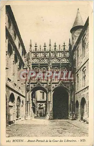 Cartes postales Rouen avant Portail de la Cour des Libraires