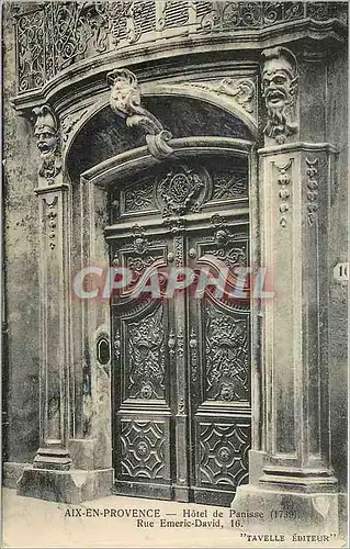 Cartes postales Aix en Provence Hotel de Panisse 1739 Rue Emeric David