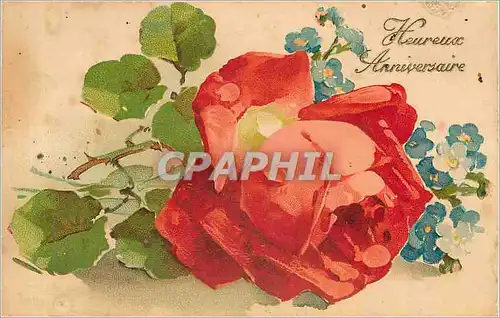 Cartes postales Heureux Anniversaire Fleurs