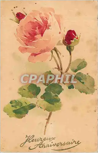 Cartes postales Heureux Anniversaire Fleurs