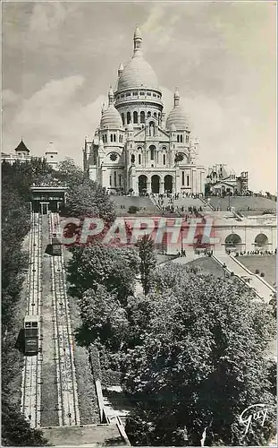 Ansichtskarte AK Paris et ses Merveilles Basilique du Sacre Coeur de Montmartre 1876 1910 et le funiculaire