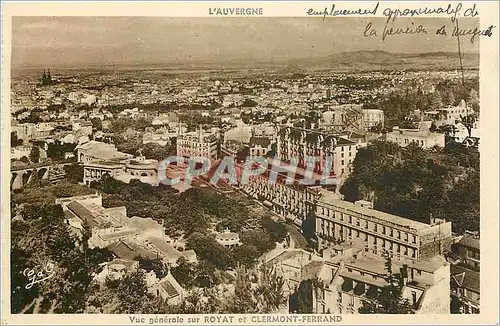 Ansichtskarte AK L'Auvergne vue generale sur Royat et Clermont Ferrand