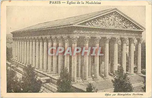 Cartes postales Paris Eglise de la Madeleine