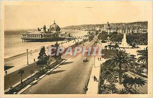 Ansichtskarte AK Cote d'Azur Nice Alpes Maritimes Promenade des Anglais Jardins Albert Ier Palais de la Jetee