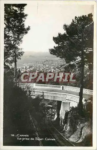 Cartes postales Cannes vue prise de Super Cannes