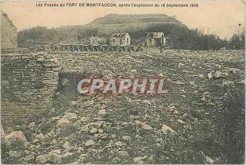 Ansichtskarte AK Les Fosses du Fort de Montfaucon apres l'explosion du 16 Septembre 1906