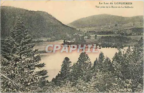 Ansichtskarte AK Le Lac de Longemer vue prise de la route de la Schlucht