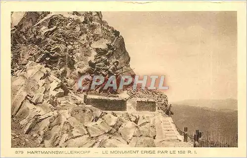 Cartes postales Hartmannswillerkopf le monument erige par le 152