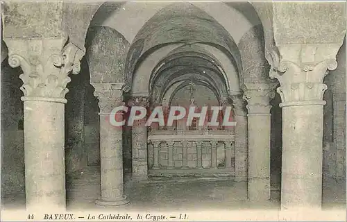 Cartes postales Bayeux la cathedrale la crypte