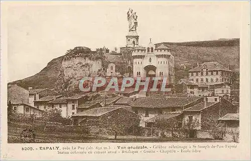 Ansichtskarte AK Espaly pres le puy vue generale basilique grotte chapelle ecole libre