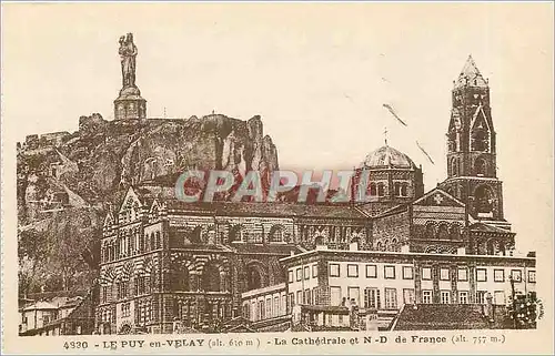 Cartes postales Le Puy en Velay la Ctahedrale et N D de France