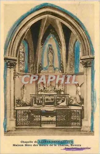 Cartes postales Chapelle de Sainte Bernadette maison Mere des Soeurs de la Charite Nevers