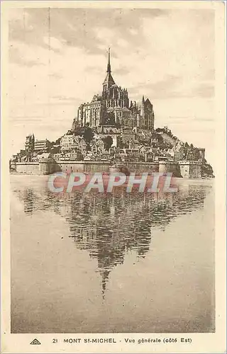 Ansichtskarte AK Mont St Michel vue generale cote est