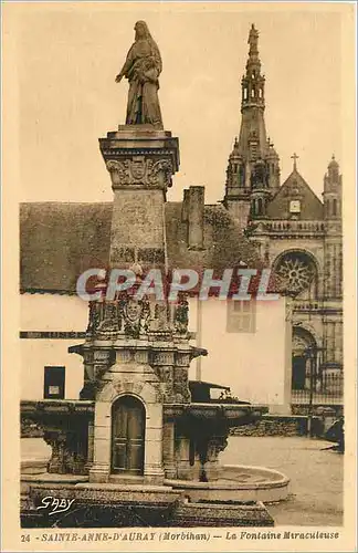 Cartes postales Saint Anne d'Auray Morbihan la fontaine miraculeuse