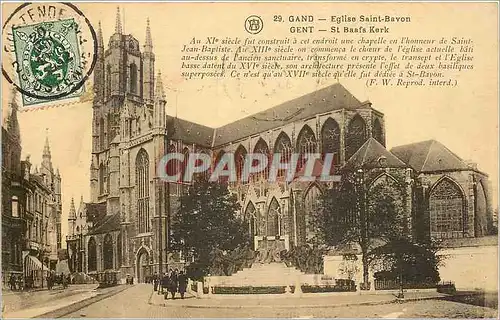 Cartes postales Gand Eglise Saint Bavon
