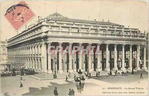 Cartes postales Bordeaux le grand theatre