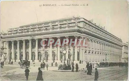 Cartes postales Bordeaux le grand theatre