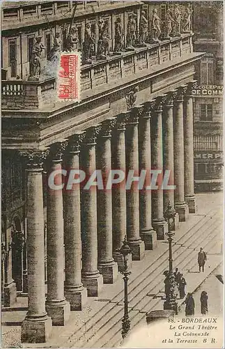 Ansichtskarte AK Bordeaux le grand theatre la colonnade et la terrasse