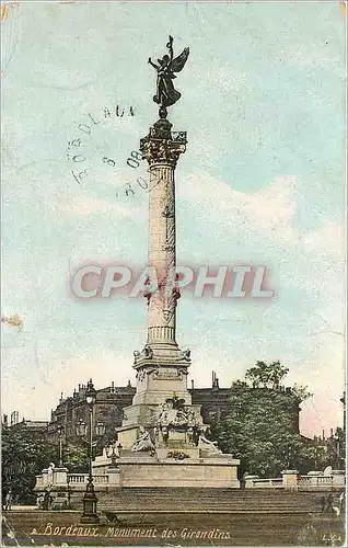 Cartes postales Bordeaux Monument des Girondins