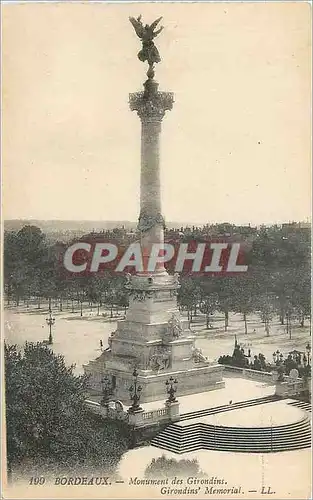 Cartes postales Bordeaux Monument des Girondins