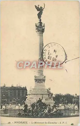 Cartes postales Bordeaux Monument des Girondins