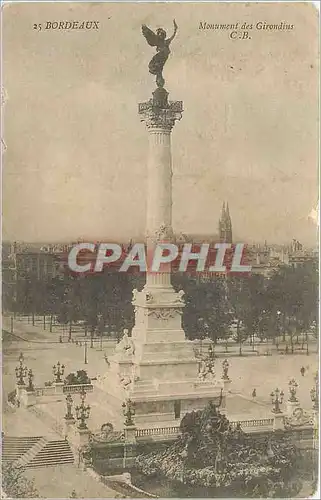 Cartes postales Bordeaux Monument des Girondins