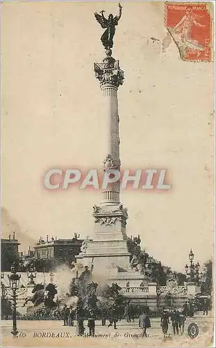 Cartes postales Bordeaux Monument des Girondins