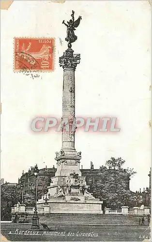 Cartes postales Bordeaux Monument des Girondins