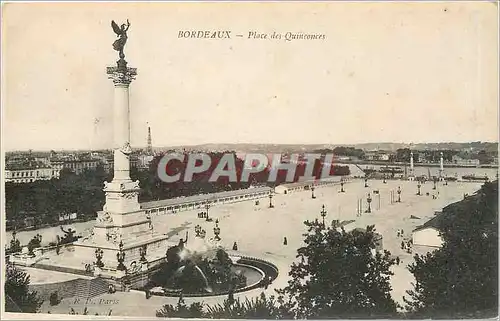 Cartes postales Bordeaux Place des Quinconcers