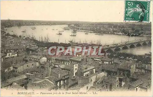 Cartes postales Bordeaux Panorama pris de la Tour Saint Michel