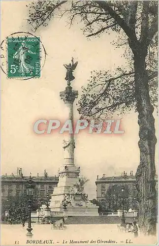 Cartes postales Bordeaux le Monument des Girondins